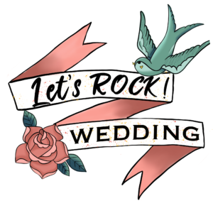 Logo Let's rock wedding . Wedding planner Hauts-de-France Douai Arras Lille Lens Valencienne Nord Pas de calais